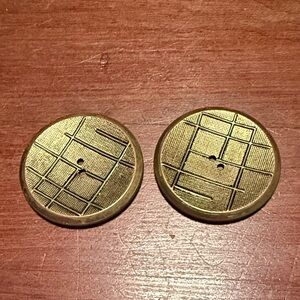 Vintage Gold Tone Round Buttons